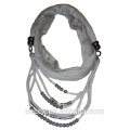 PK17ST172 latest design beads necklace lady scarf